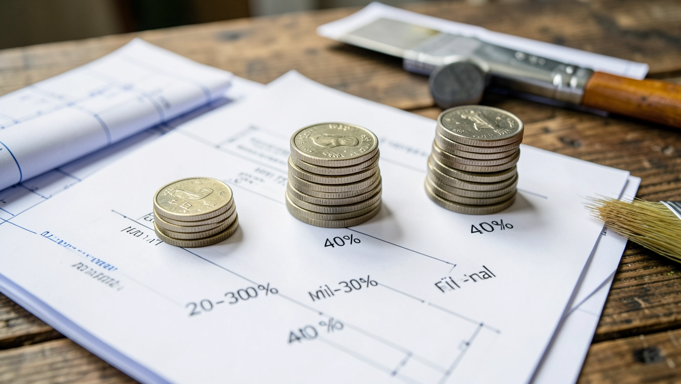 Cena i płatności w umowie na remont mieszkania