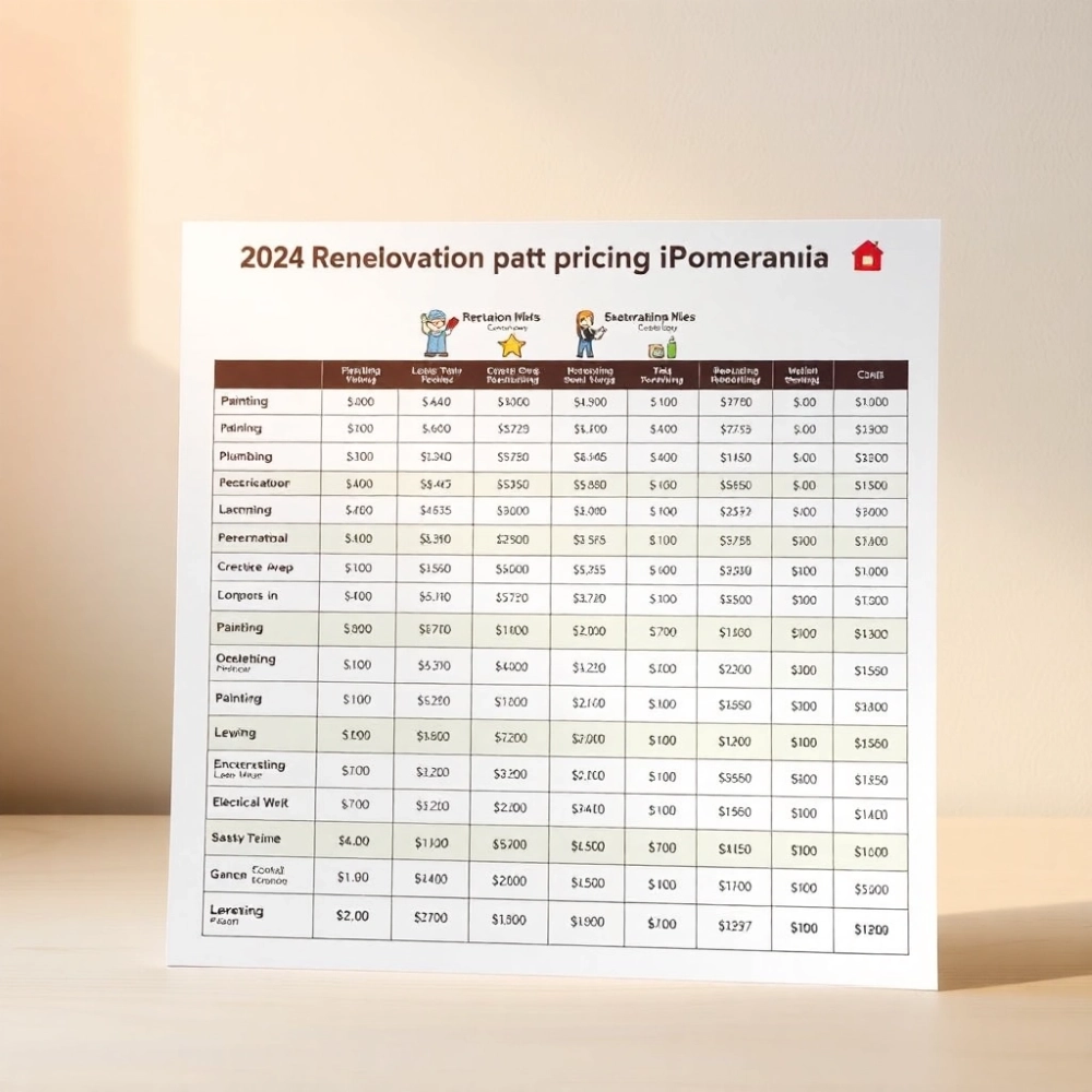 Cennik usług remontowych 2024 pomorskie
