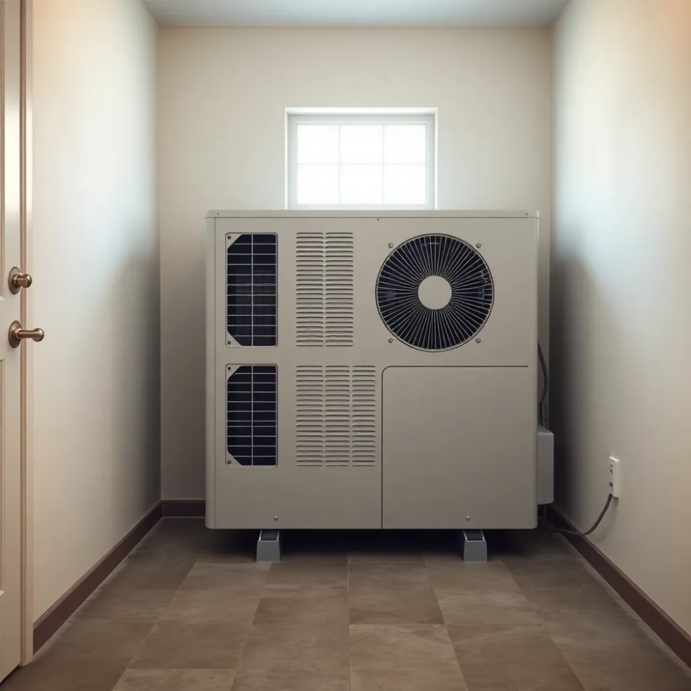 Czy jednostka zewnętrzna pompy ciepła może być w pomieszczeniu