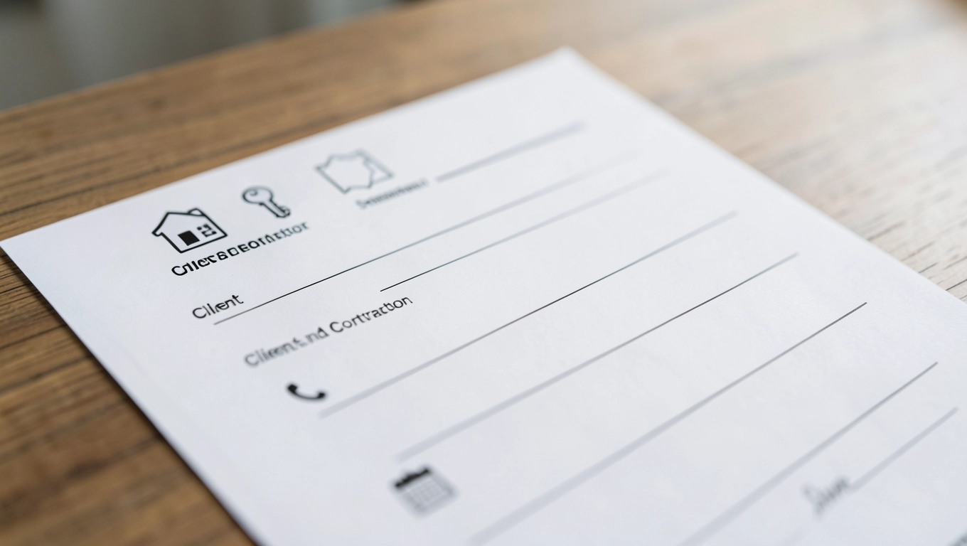 Dane stron i informacje w umowie na remont