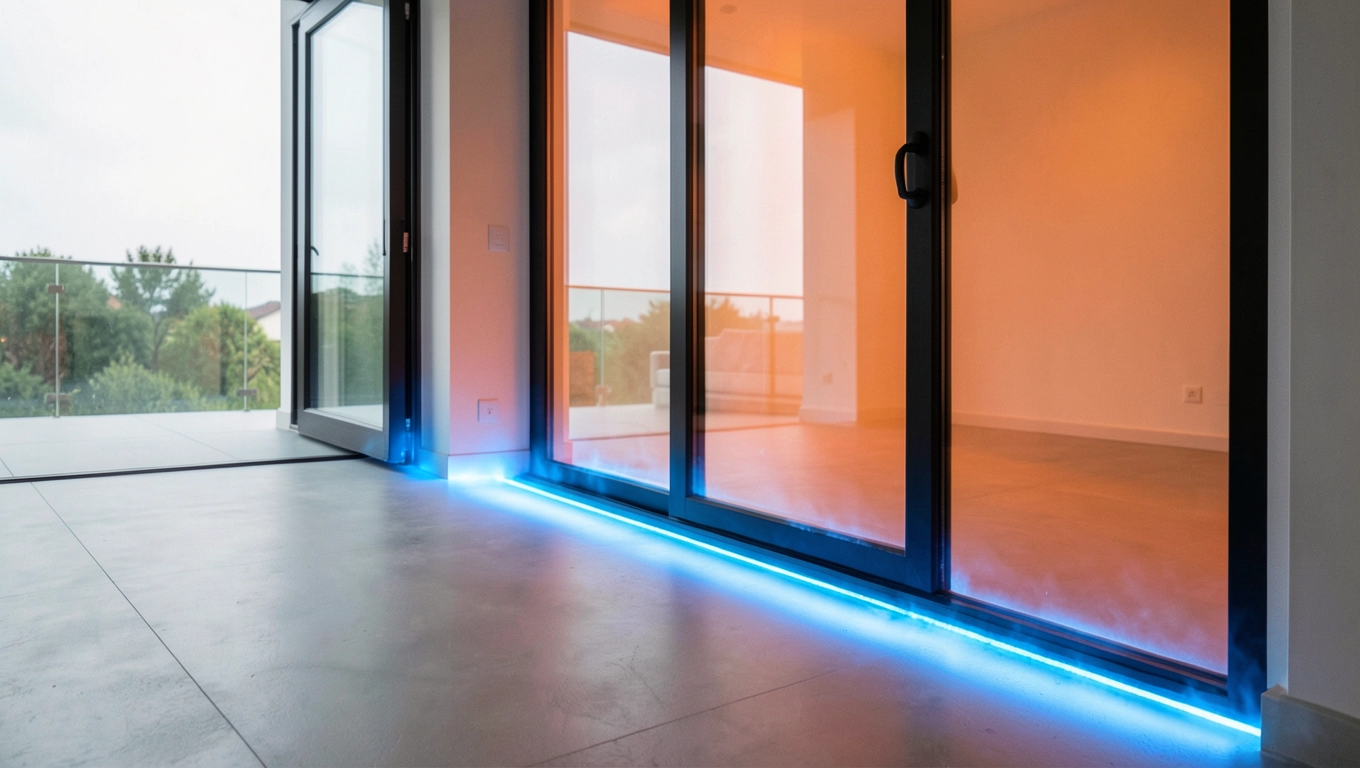 Długie okna tarasowe powiększają straty ciepła