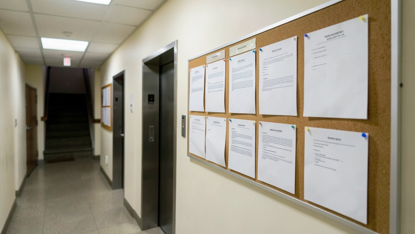 Gdzie umieścić informację o remoncie w bloku