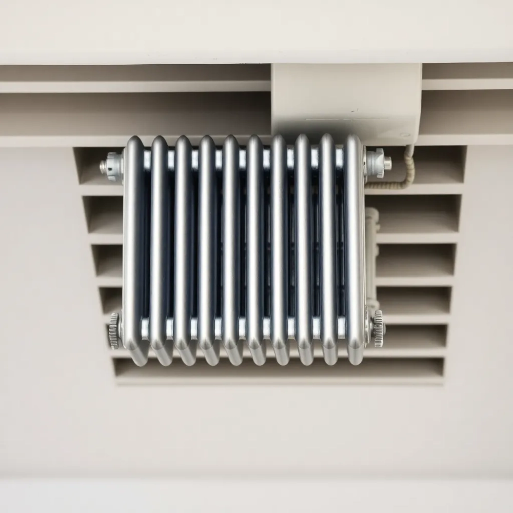 Grzejnik na kominie wentylacyjnym