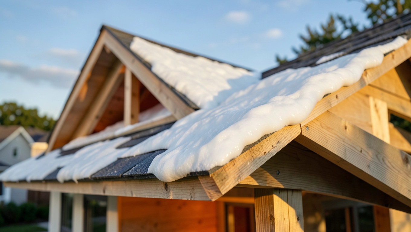 izolacja dachu pianką pur