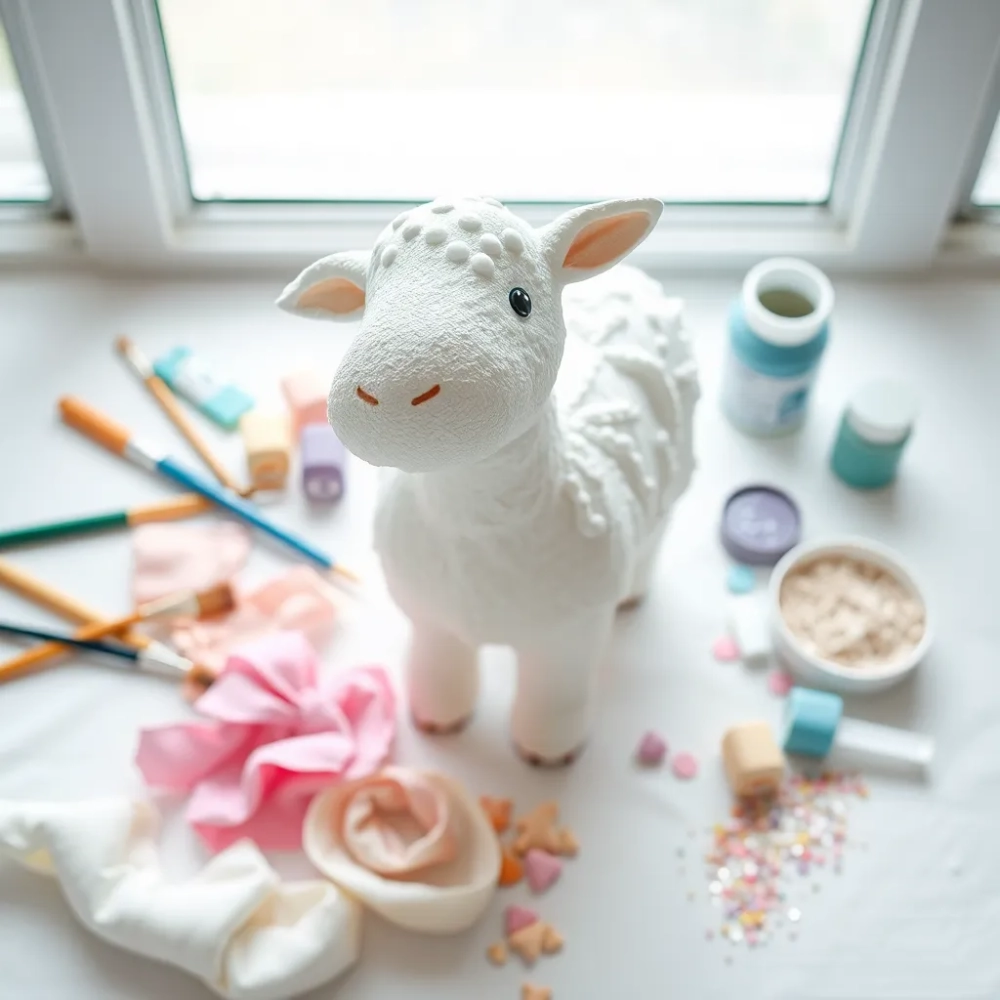 Jak ozdobić baranka ze styropianu