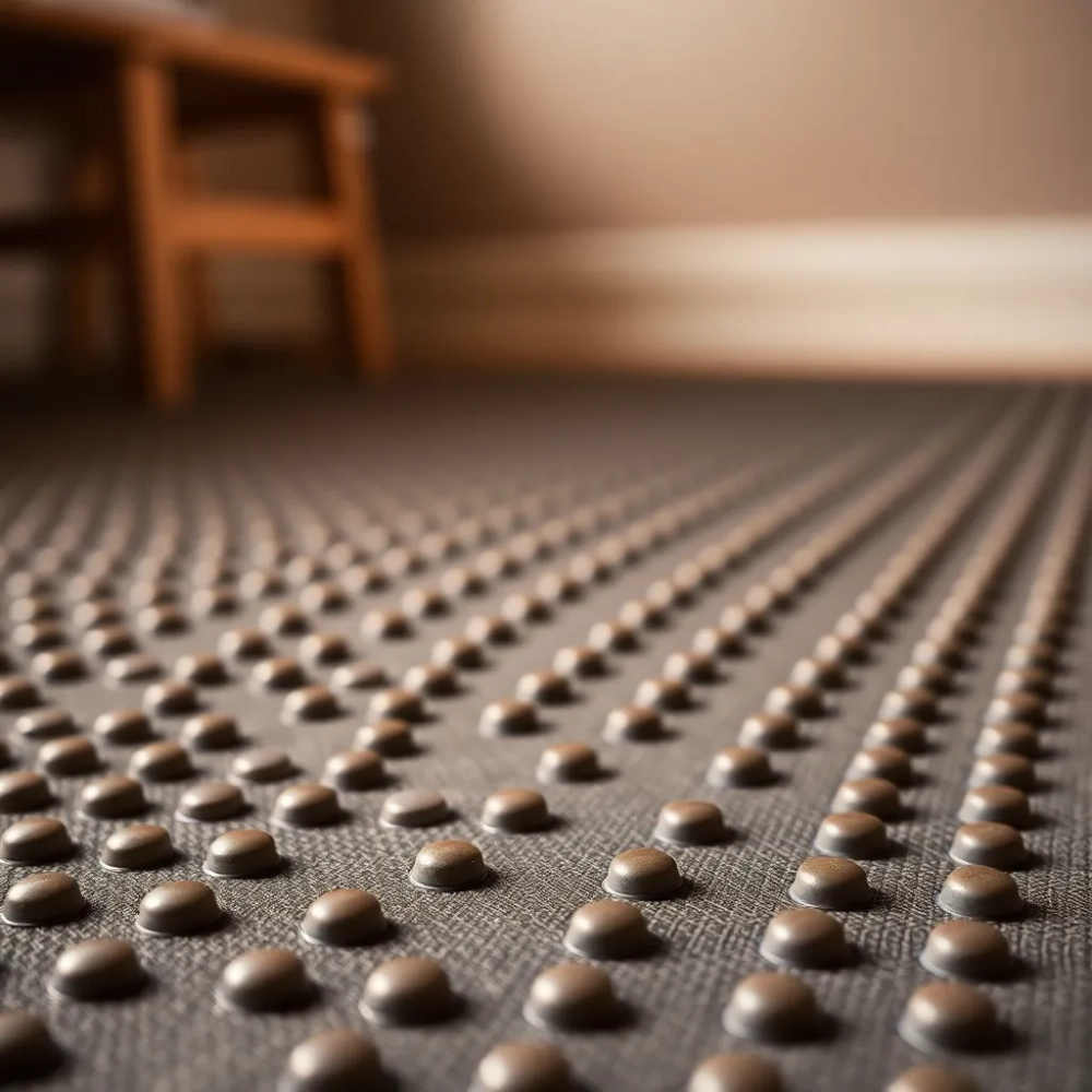 Mata z wypustkami do ogrzewania podłogowego