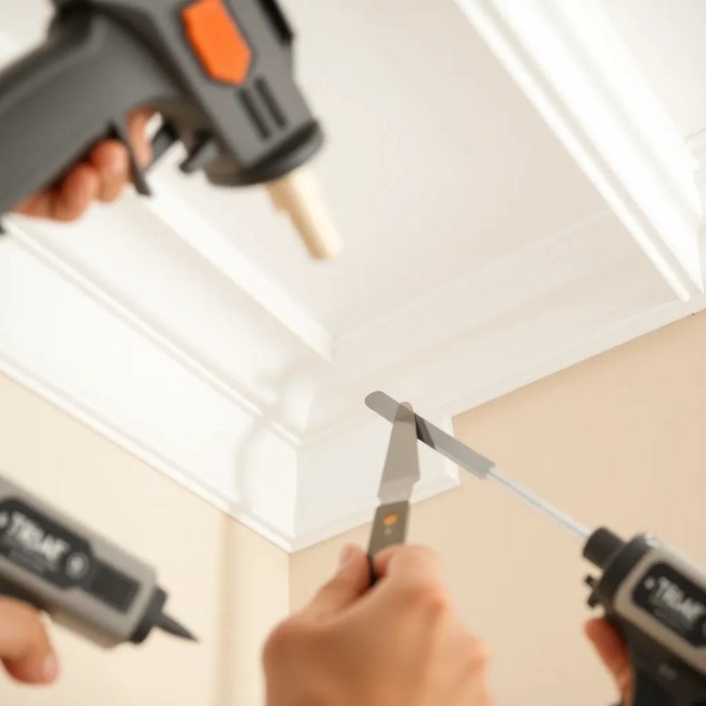 Montaż listew przysufitowych styropianowych