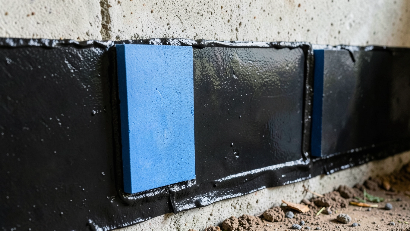 Montaż XPS na ścianach fundamentowych