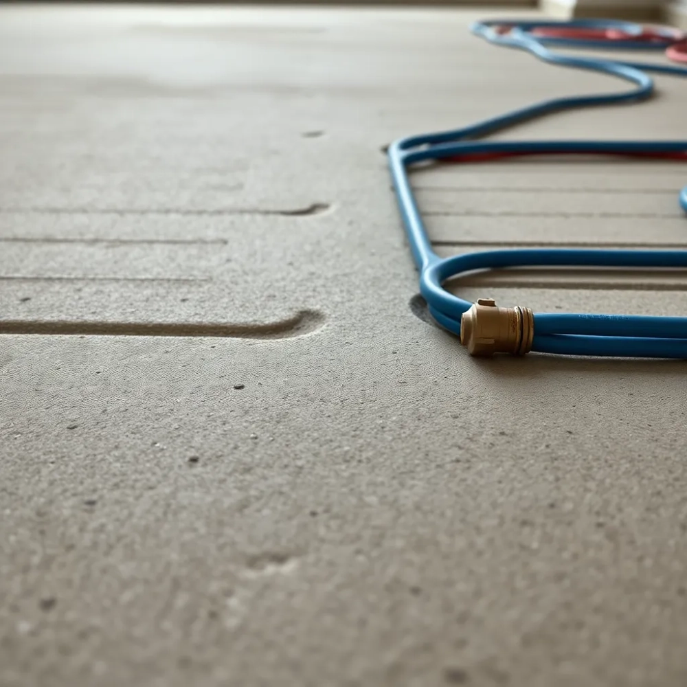 ogrzewanie podłogowe frezowane