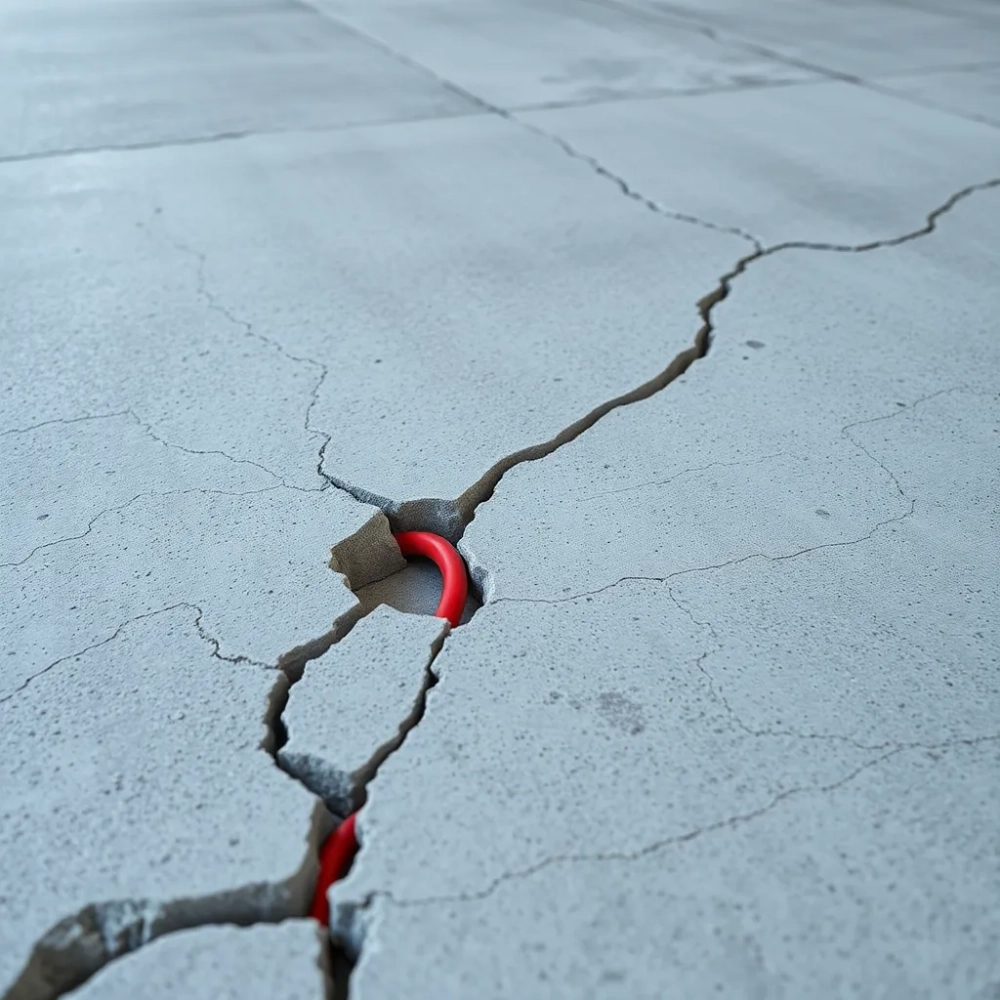 Pęknięcia wylewki ogrzewanie podłogowe