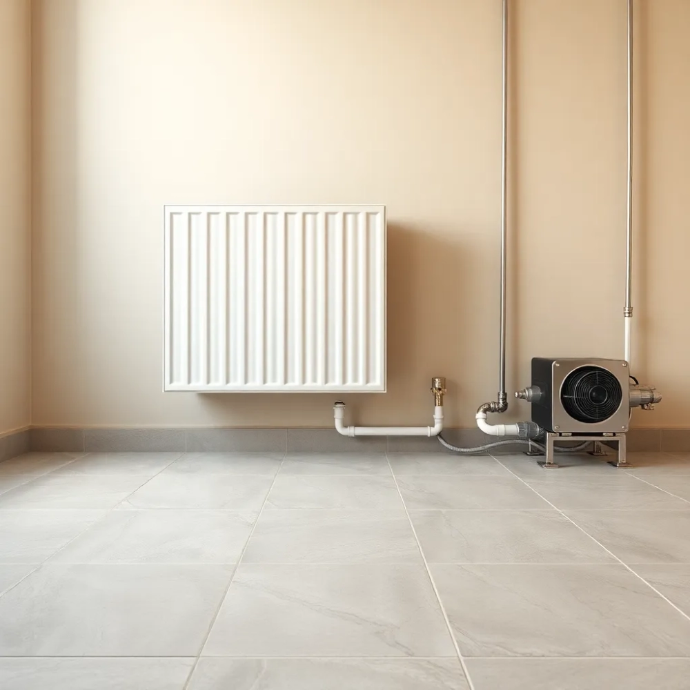 Podłogówka i grzejniki na jednej pompie
