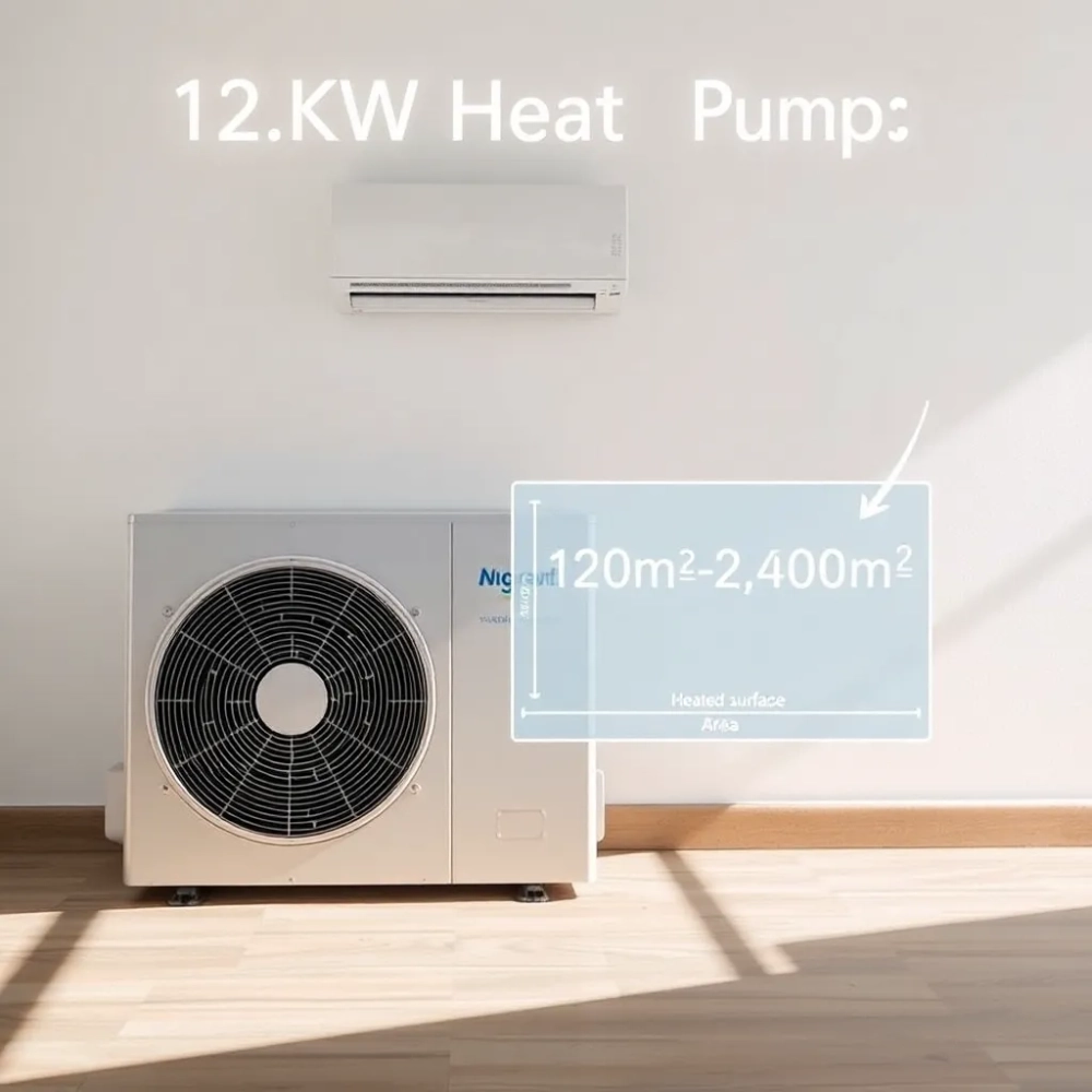 Pompa ciepła 12kW na ile metrów