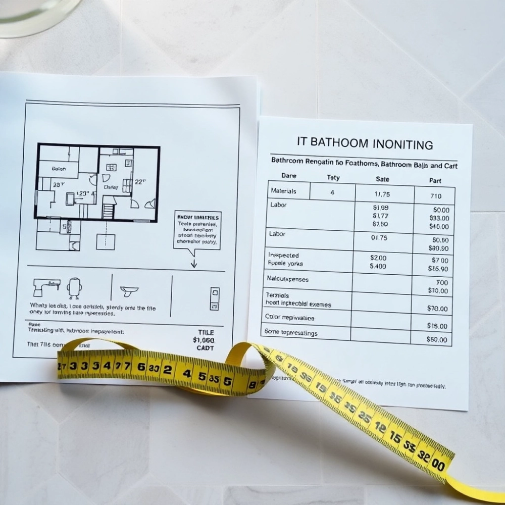 Przykładowy kosztorys remontu łazienki