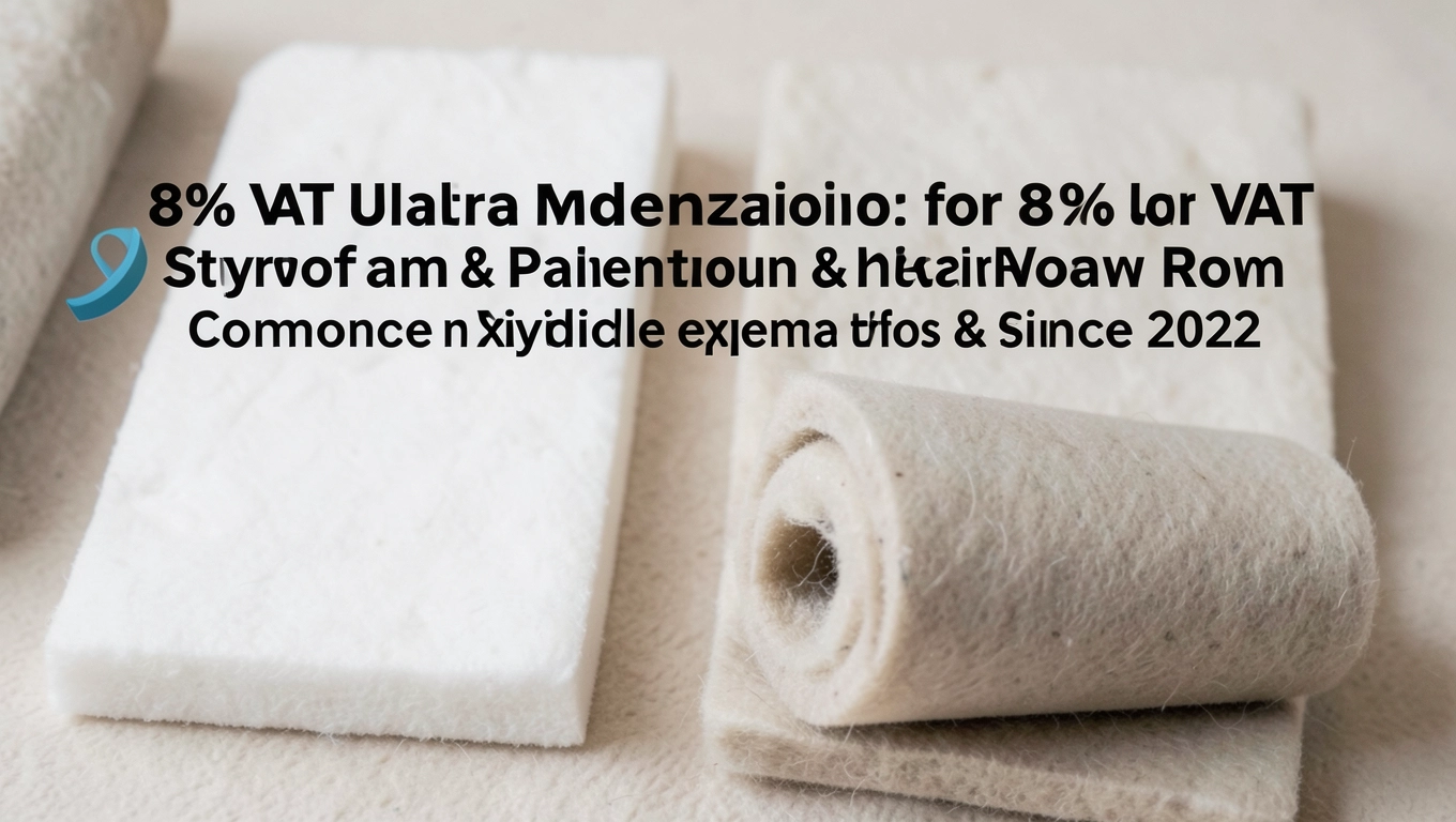 Przykłady wydatków z VAT 8% w termomodernizacji