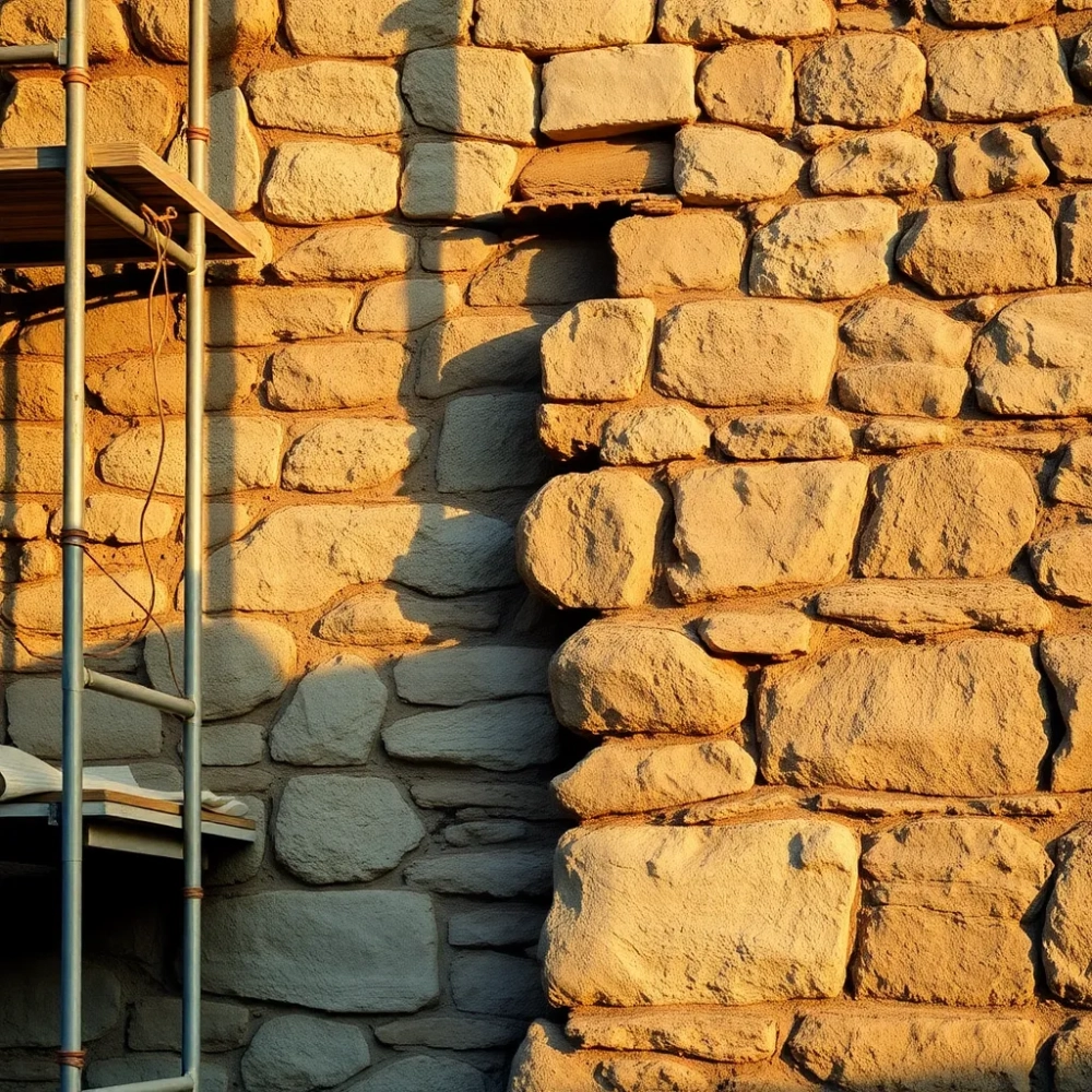 Remont domu z kamienia wapiennego