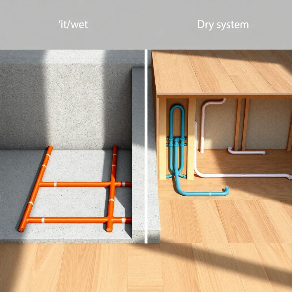 Rodzaje ogrzewania podłogowego wodnego