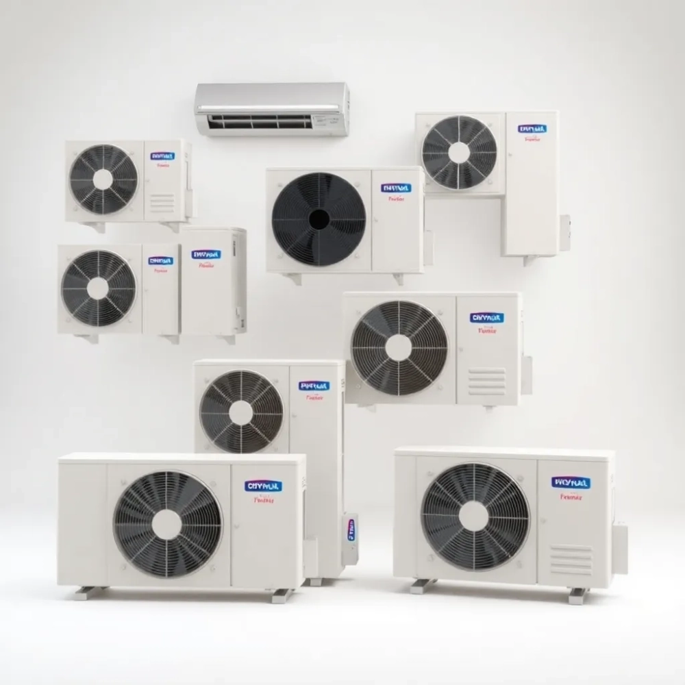 Rodzaje pomp ciepła split