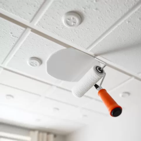 Czym pomalować kasetony styropianowe na suficie