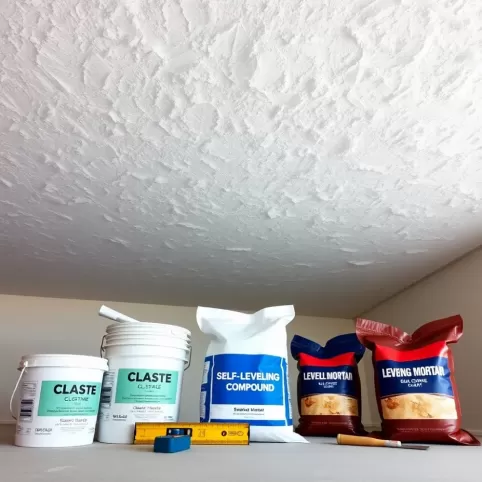 Czym wyrównać strop pod styropian