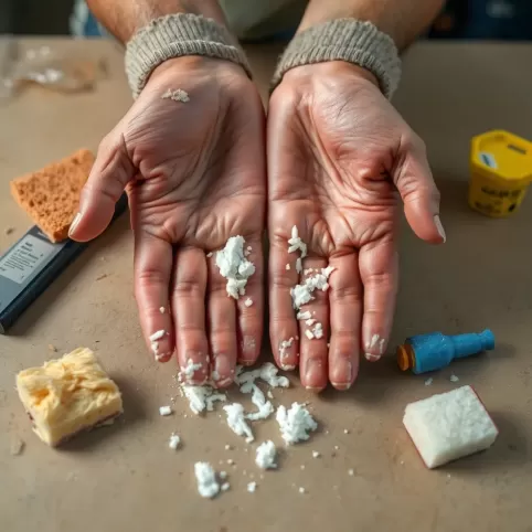 Czym zmyć klej do styropianu z rąk