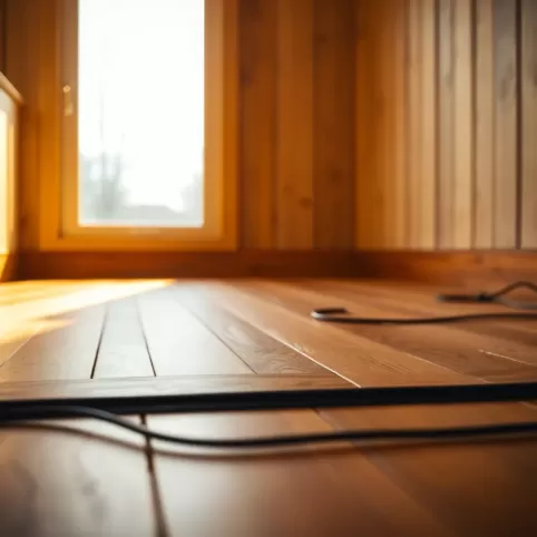 Elektryczne ogrzewanie podłogowe w domku letniskowym