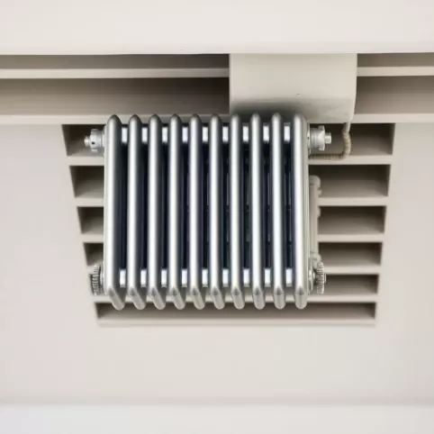 Grzejnik na kominie wentylacyjnym