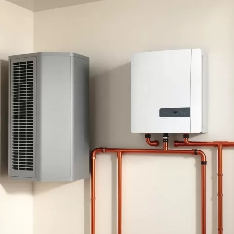 Hybrydowa pompa ciepła z kondensacyjnym kotłem gazowym
