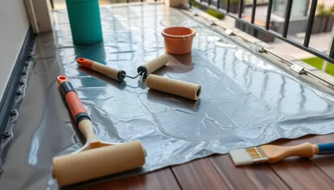 Jak położyć folię w płynie na balkon