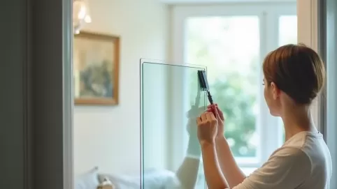 Jak przykleić folię lustrzaną na szybę