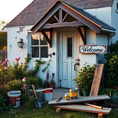 jak wyremontować domek na działce