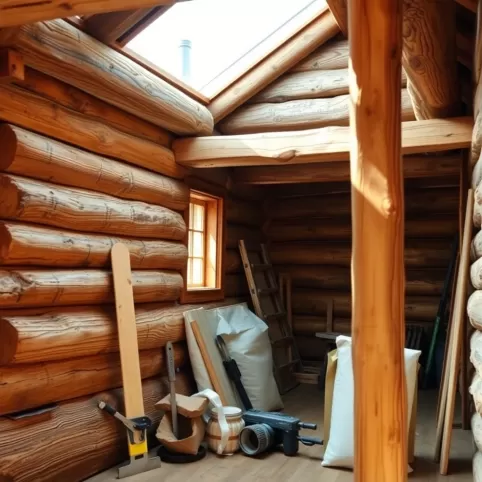 jak wyremontować stary dom z bali