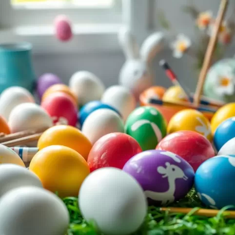 Jaką farba pomalować styropianowe jajka