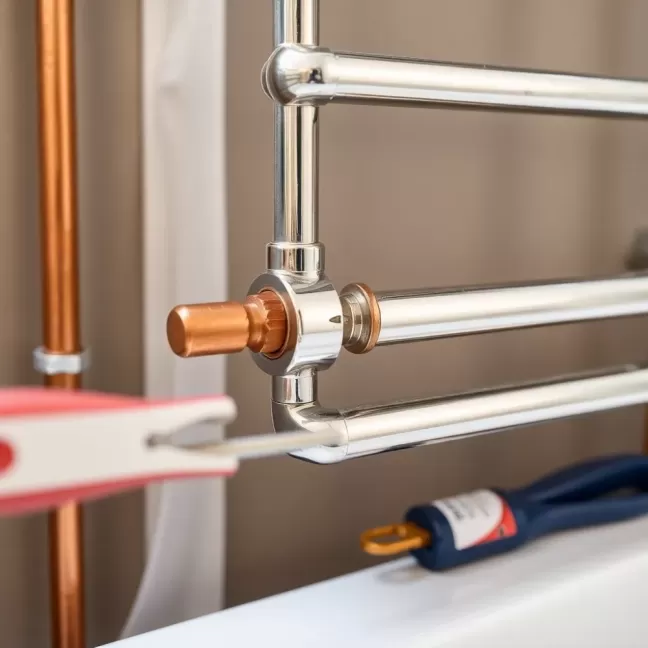 Montaż grzejnika łazienkowego drabinkowego