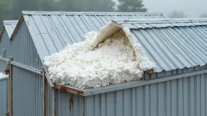 ocieplenie dachu z blachy trapezowej wełną mineralną