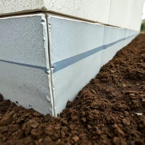 Ocieplenie płyty fundamentowej z boku