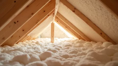 ocieplenie poddasza wełną folia