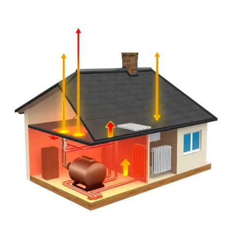 Ogrzewanie grawitacyjne w domu parterowym