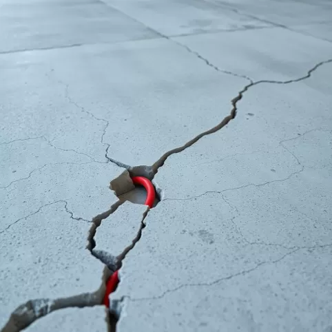 Pęknięcia wylewki ogrzewanie podłogowe