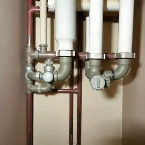 Piony centralnego ogrzewania w bloku