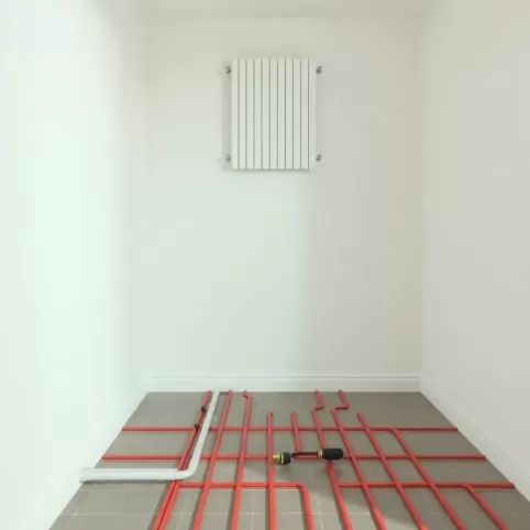 Podłogówka na dole grzejniki na górze