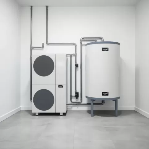 Pompa ciepła i bufor 1000l