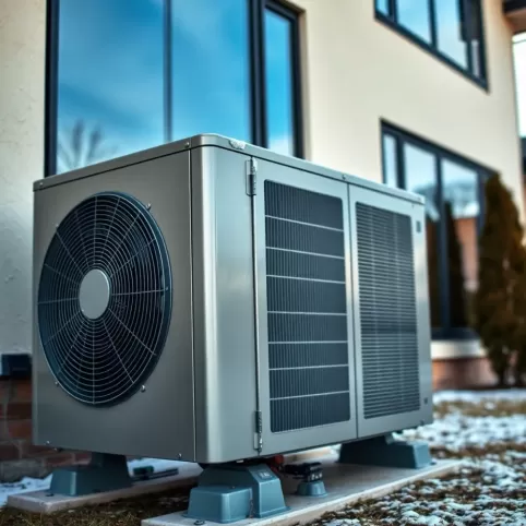Pompa ciepła przy