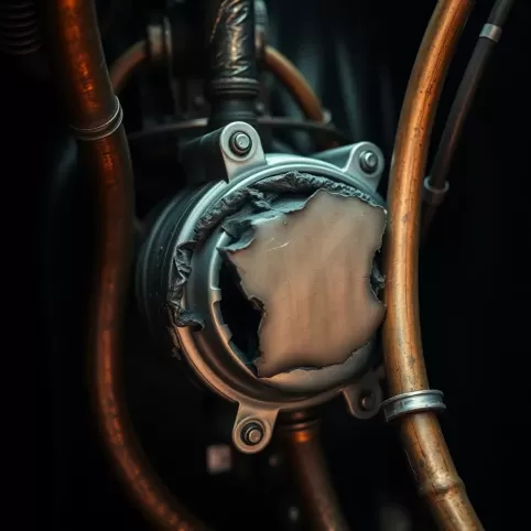 Pompa ciepła uszkodzona sprężarka