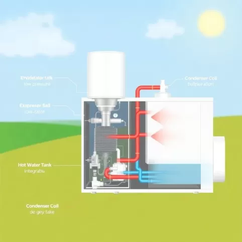 powietrzna pompa ciepła  zasada działania