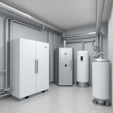 Projekt kotłowni z pompą ciepła