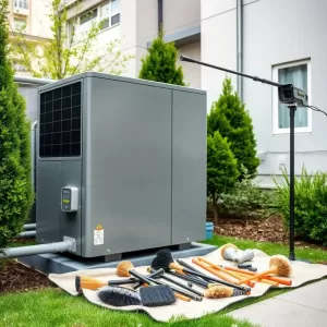 Przegląd kominiarski przy pompie ciepła