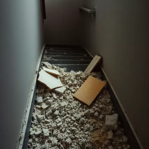 Remont mieszkania a bałagan na klatce schodowej