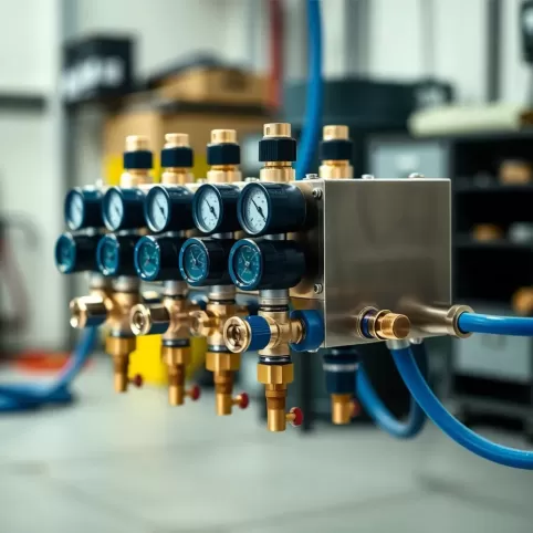 Rozdzielacz do ogrzewania podłogowego 14 obwodów