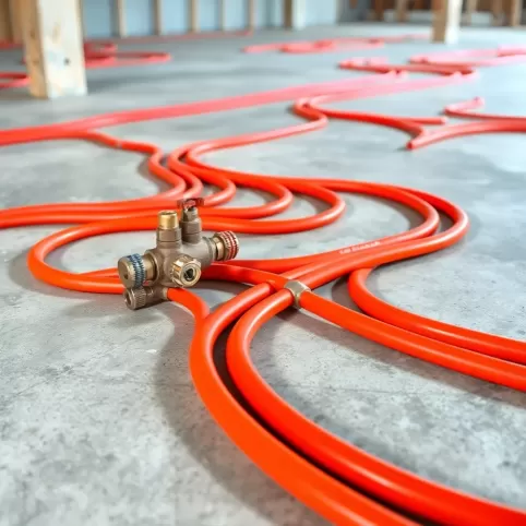 System ogrzewania podłogowego wodnego