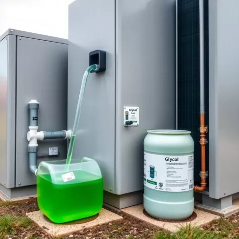 Uzupełnianie glikolu w pompie ciepła